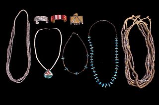 Collection of Navajo Bracelets & Necklaces