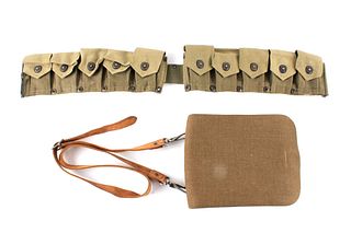 WWII US Infantry Cartridge Belt & Haversack C 1948