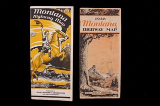 Montana State Highway Maps Circa 1938 & 1940