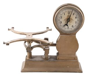 Leffler Bros Cast Iron 10lb Weight Scale c 1920's
