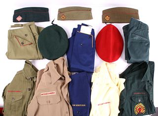 Collection of Vintage Boy Scout Uniforms