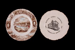 The Oregon Plate & Virginia City, Montana Plate