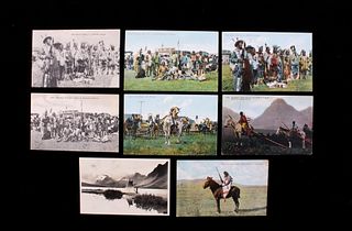 1930's Black Feet Indian Postcard Collection