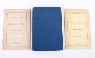 1898-1908 Annual Biennial Reports State of Montana