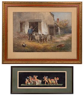 Hugh Fischer (Czech / American, 1854-1916) Watercolor