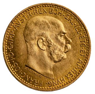 Austrian: 1912 10 Corona Gold Coin (Restrike)