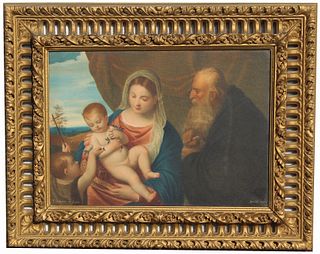 Rocchi, Fine Watercolor of Madonna and Child