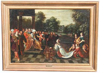 Pieter Avont (1600 - 1652) King Solomon and Sheba