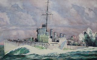 David K. Stone (1922 - 2001) HMS Rockingham