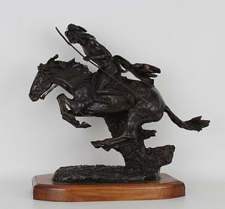 After Remington, "The Cheyenne" Bronze