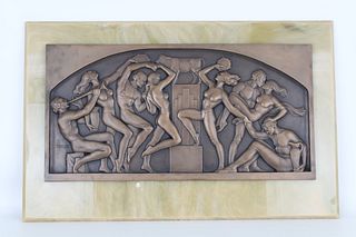 Paul Vincze, Art Deco Bronze Plaque