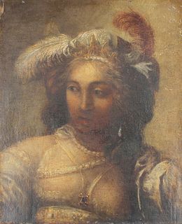 18th C. European School Portrait of a Woman