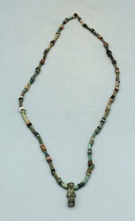 Egyptian Faience Bead Necklace, ca. 664 - 332 BC