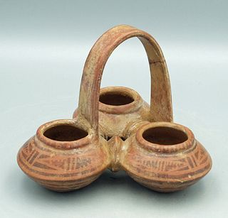 Carchi (Narino) Tri-Jar Vessel, ca. 850 - 1500 AD