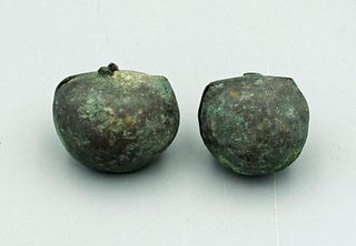 (2) Moche Copper Bells - Peru, ca. 400 - 700 AD