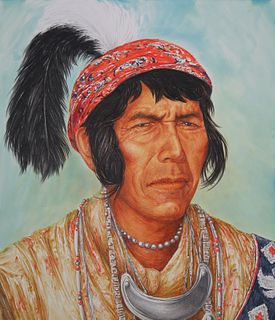 Paul & Chris Calle "Seminole Indian Portrait"