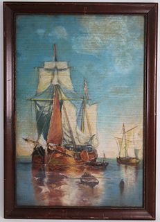 European School, Nautical Painting of Ships
