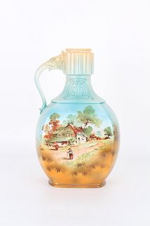 Austrian, Painted Mid Century Vase