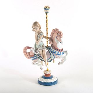 Girl On Carousel Horse 1001469 - Lladro Porcelain Figure