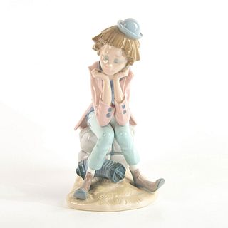 Clown Thinking 1005058 - Lladro Porcelain Figure