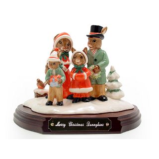 Merry Christmas Tableau DB194 - Royal Doulton Bunnykins