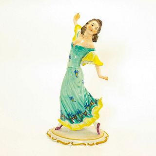 Vintage Volkstedt Figurine, Lady Dancing