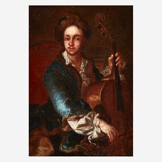Manner of Johann (Jan) Kupetzki (German, B.C. 1667–1740), , Baroque Cellist