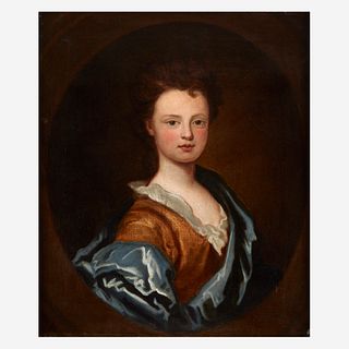 British School (18th Century), , Portrait of a Young Girl, Bust-Length