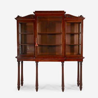 A Fine Regency Mahogany Breakfront Display Cabinet On Stand, Circa 1820