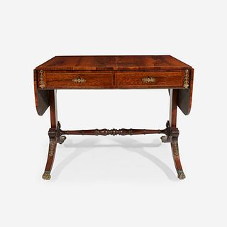A Regency Brass-Mounted Rosewood Sofa Table*, Circa 1825