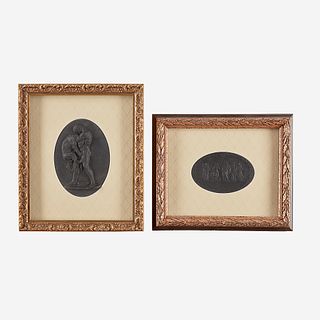 Two Wedgwood Black Basalt Medallions, Late 18th/early 19th century