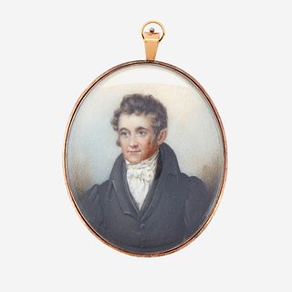 A Portrait Miniature of a Gentleman, Continental or English School, early 19th century