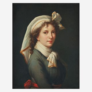 After Elisabeth Louise Vigée Le Brun (French, 1755-1842), , Portrait of the Artist, Bust-Length