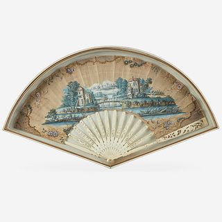 A Louis XV Hand-Painted Fan, 18th century