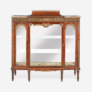 A Louis XVI Style Gilt-Bronze Mounted Kingwood Vitrine in the Manner of Paul Sormani (French, 1817-1877), Late 19th century