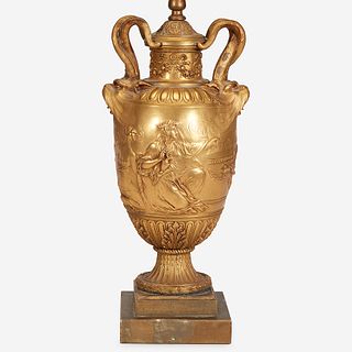 A Ferdinand Barbedienne Gilt-Bronze Vase, 19th century