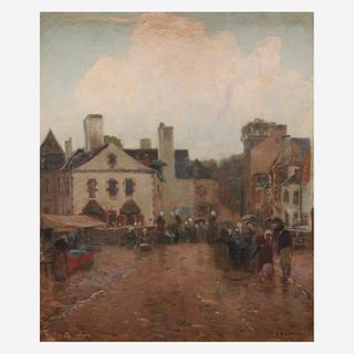 Jean-Charles Cazin (French, 1841–1901), , Rainy Day, Brittany