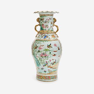 A Large Chinese Export Famille Rose Vase, 19th century