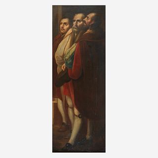 Northern Italian School (18th-19th Century), , Portrait of Three Gentlemen, Full-Length