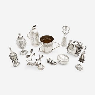 A Large Collection of Judaica Silver, Various makers and dates