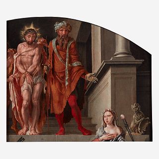 Attributed to Maerten Jacobsz van Heemskerck (Dutch, 1498–1574), , Ecce Homo, with Saint Agatha