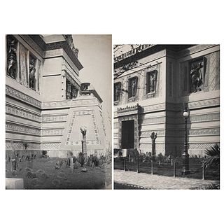 UNIDENTIFIED PHOTOGRAPHER, Pabellón Mexicano, Exposición Universal de París 1900, Unsigned, Photomechanical printing, 5.9 x 8.6" (15x22 cm), Pieces:2