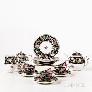 Crown Staffordshire Ceramic Tea Service