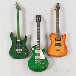 Three Electric Guitars
