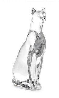 * A Baccarat Glass Figure Height 6 inches.