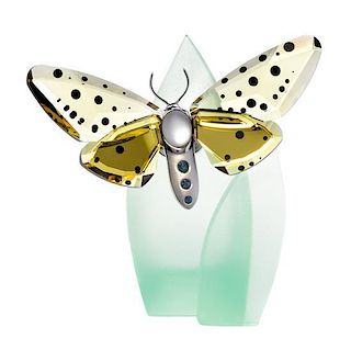 * A Swarovski Model of a Butterfly Width 3 3/4 inches.