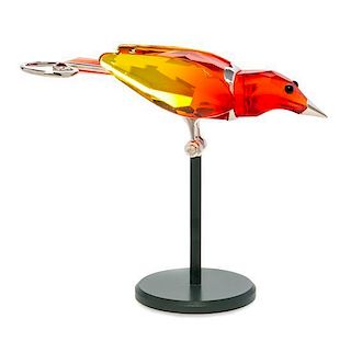 * A Swarovski Model of a Bird of Paradise Length 3 inches.