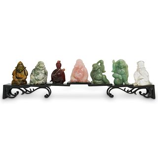 (7Pc) Chinese Semi-Precious Stone Figures
