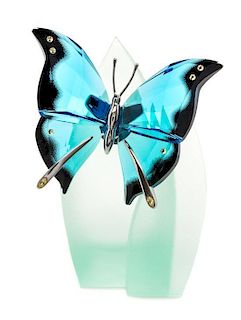 * A Swarovski Model of a Butterfly Width 2 5/8 inches.