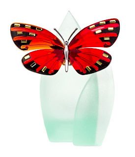 * A Swarovski Model of a Butterfly Width 3 inches.